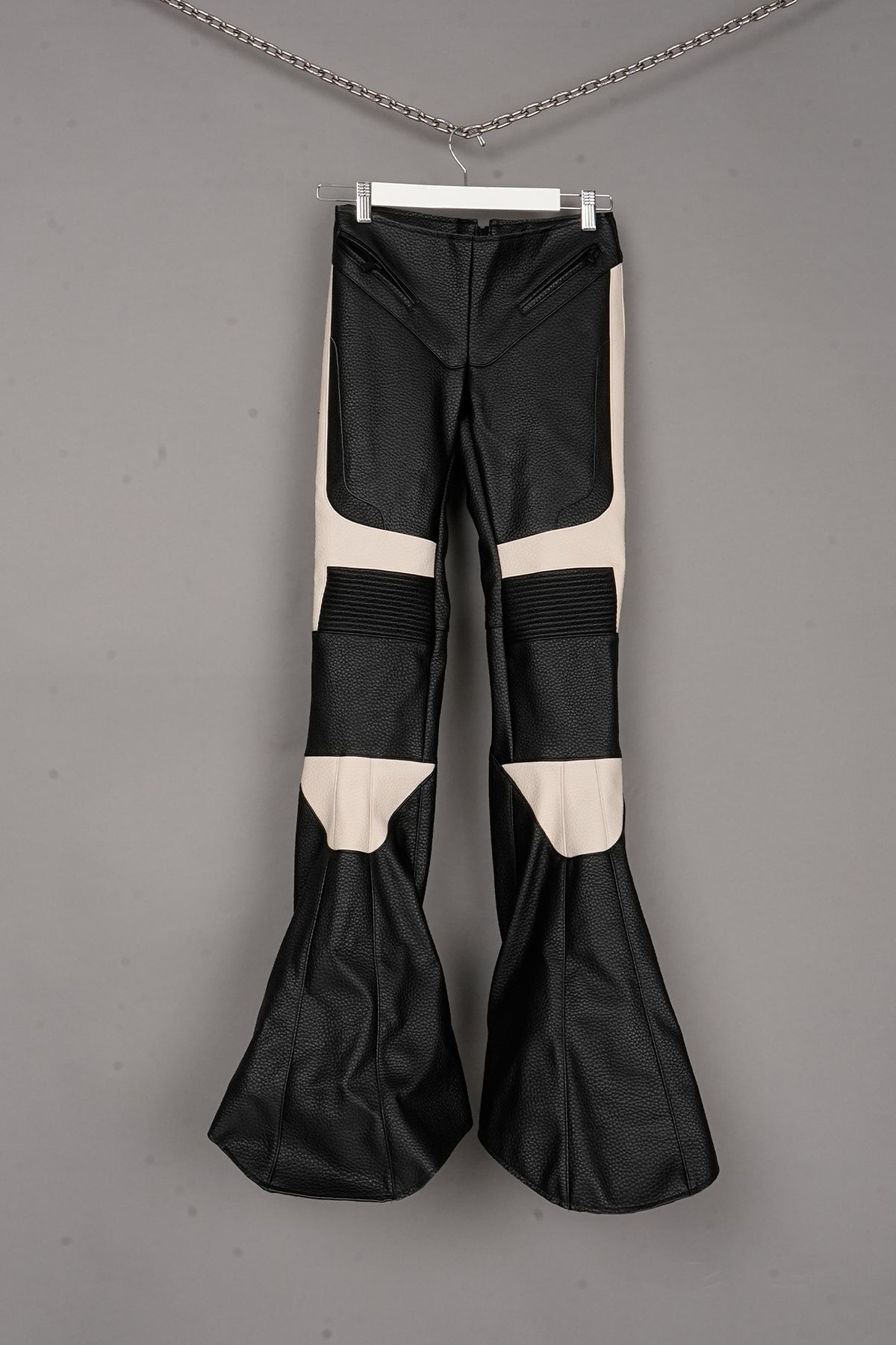 MUTANT BIKER PANTS BLACK/WHITE - ONE-OFF