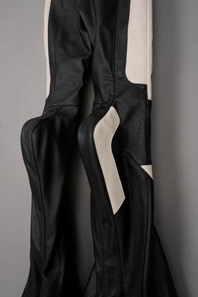 MUTANT BIKER PANTS BLACK/WHITE - ONE-OFF