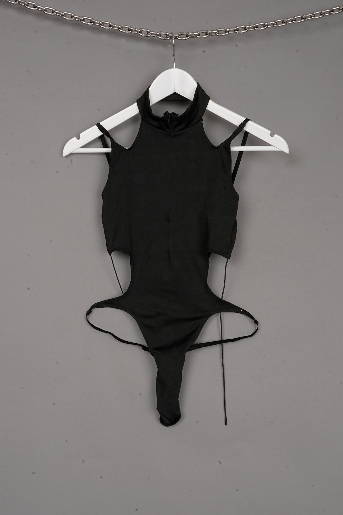 CONTOUR STRAP BODYSUIT BLACK