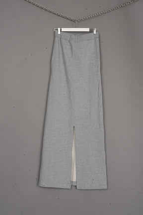 SWEAT MAXI SKIRT GREY