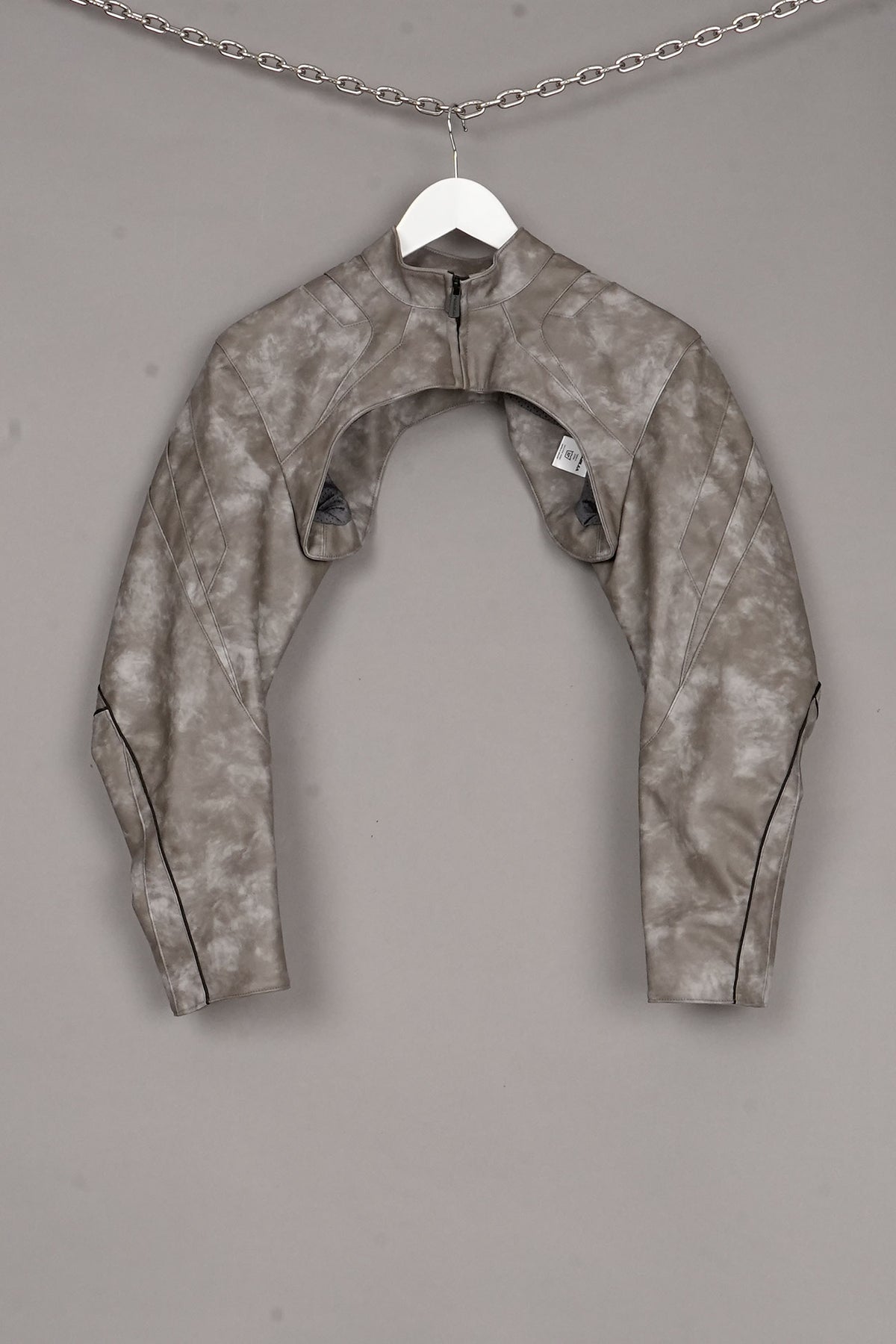 STONE GREY CHOKER JACKET