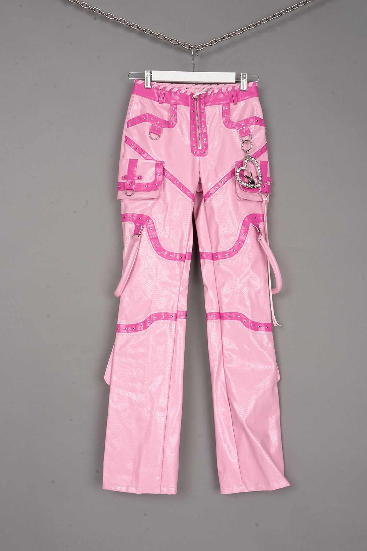 DECONSTRUCTED HANDBAG PANTS PINK - ONE-OFF