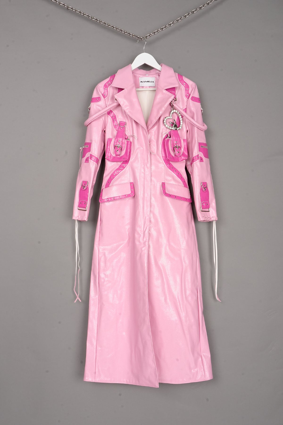 DECONSTRUCTED HANDBAG COAT PINK - ONE-OFF