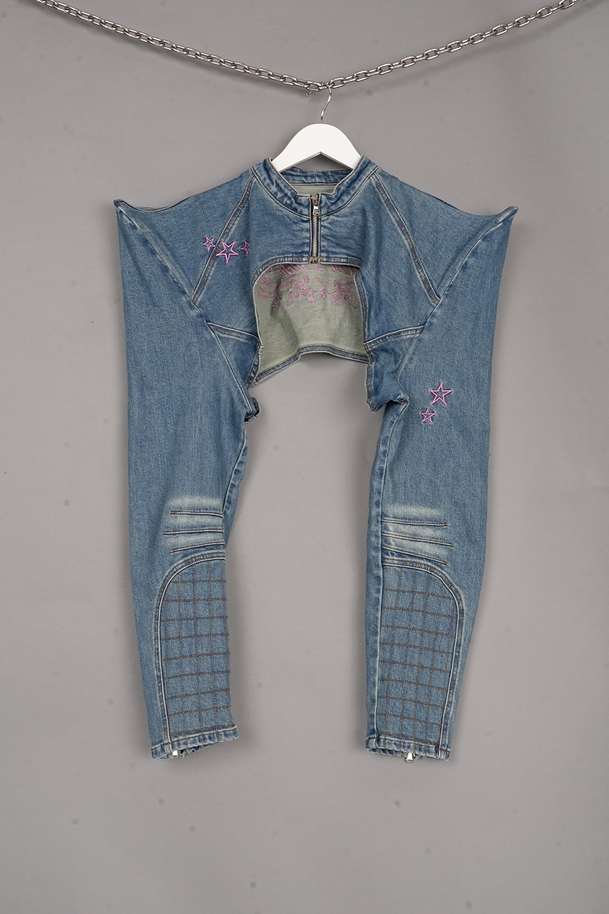 PAGODA CHOKER DENIM JACKET