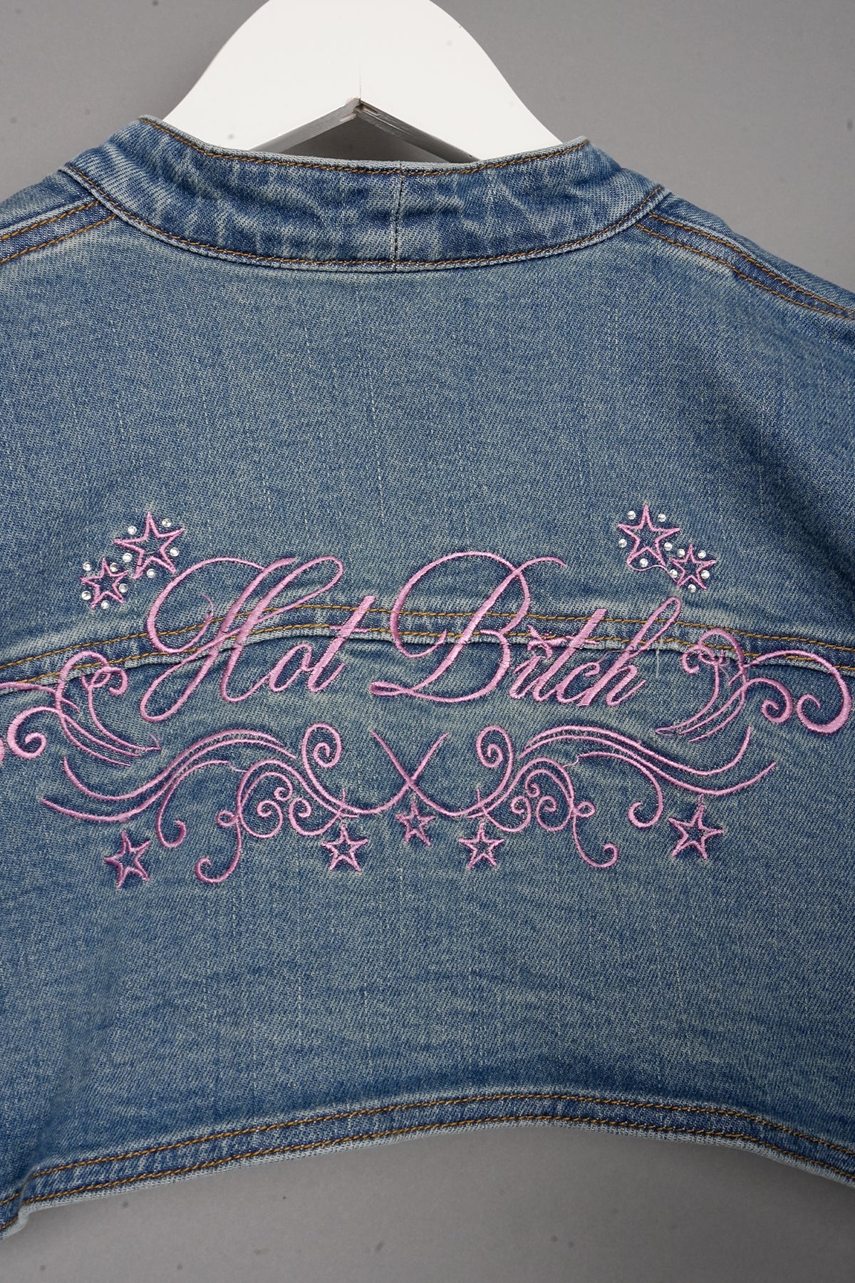 PAGODA CHOKER DENIM JACKET