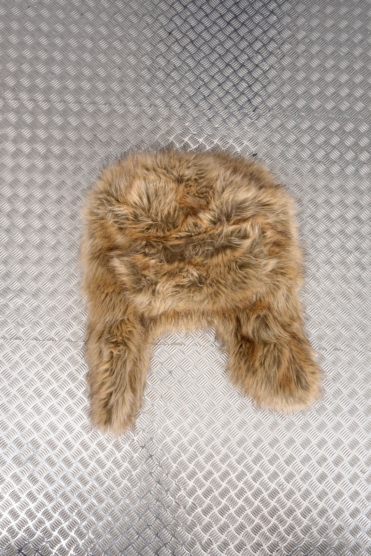 FAUX FUR HAT BROWN
