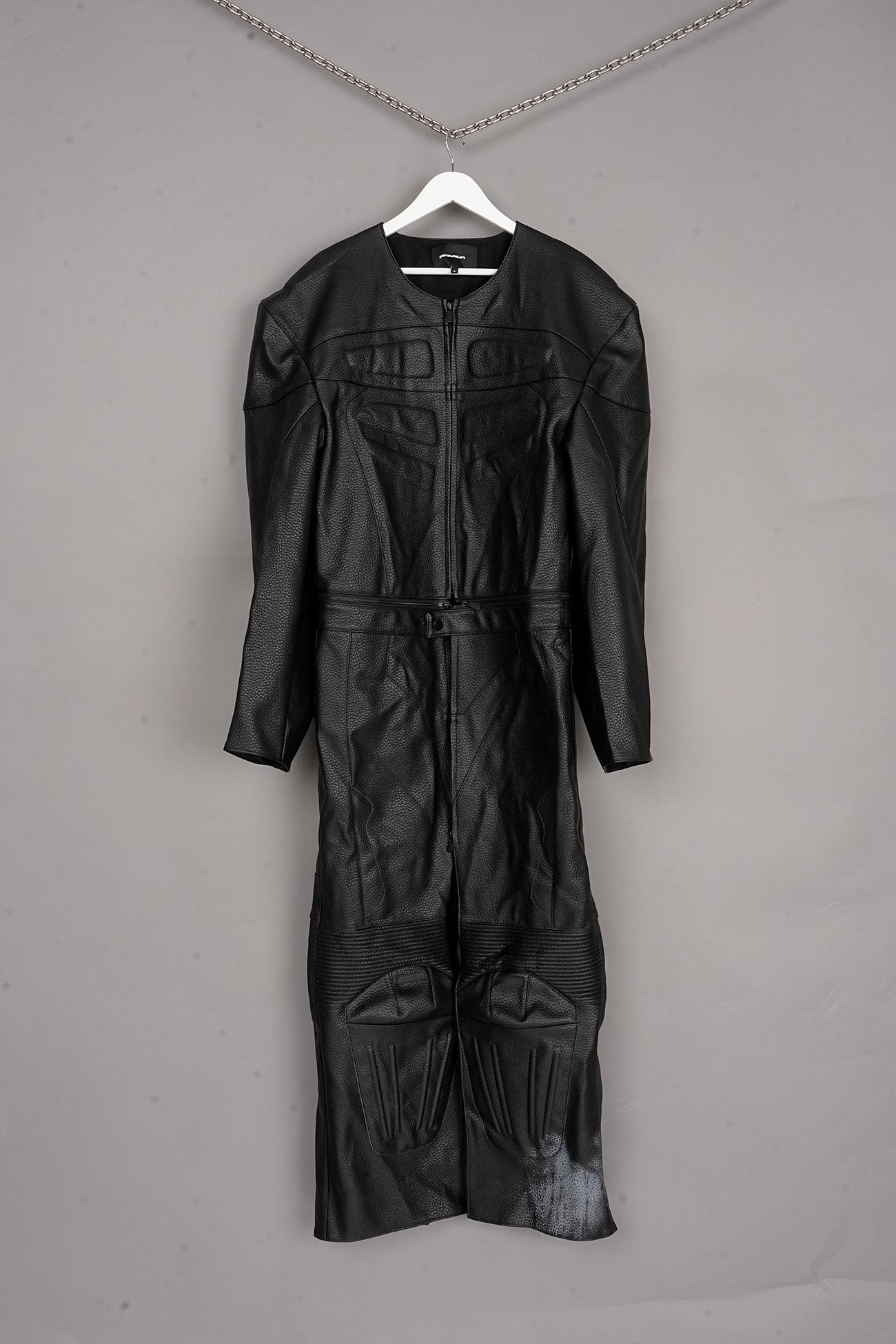OVERSIZED MOTO LEATHER COAT - ONE-OFF