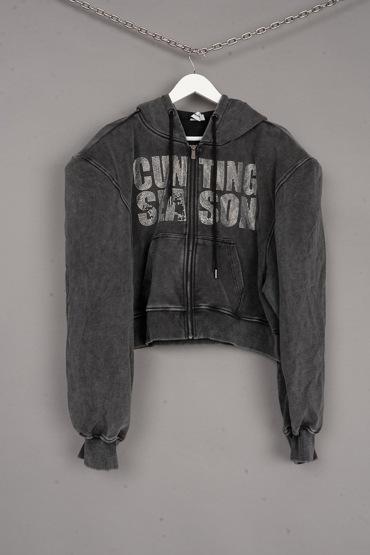 OVERSIZED CUNTING SWEAT JACKET