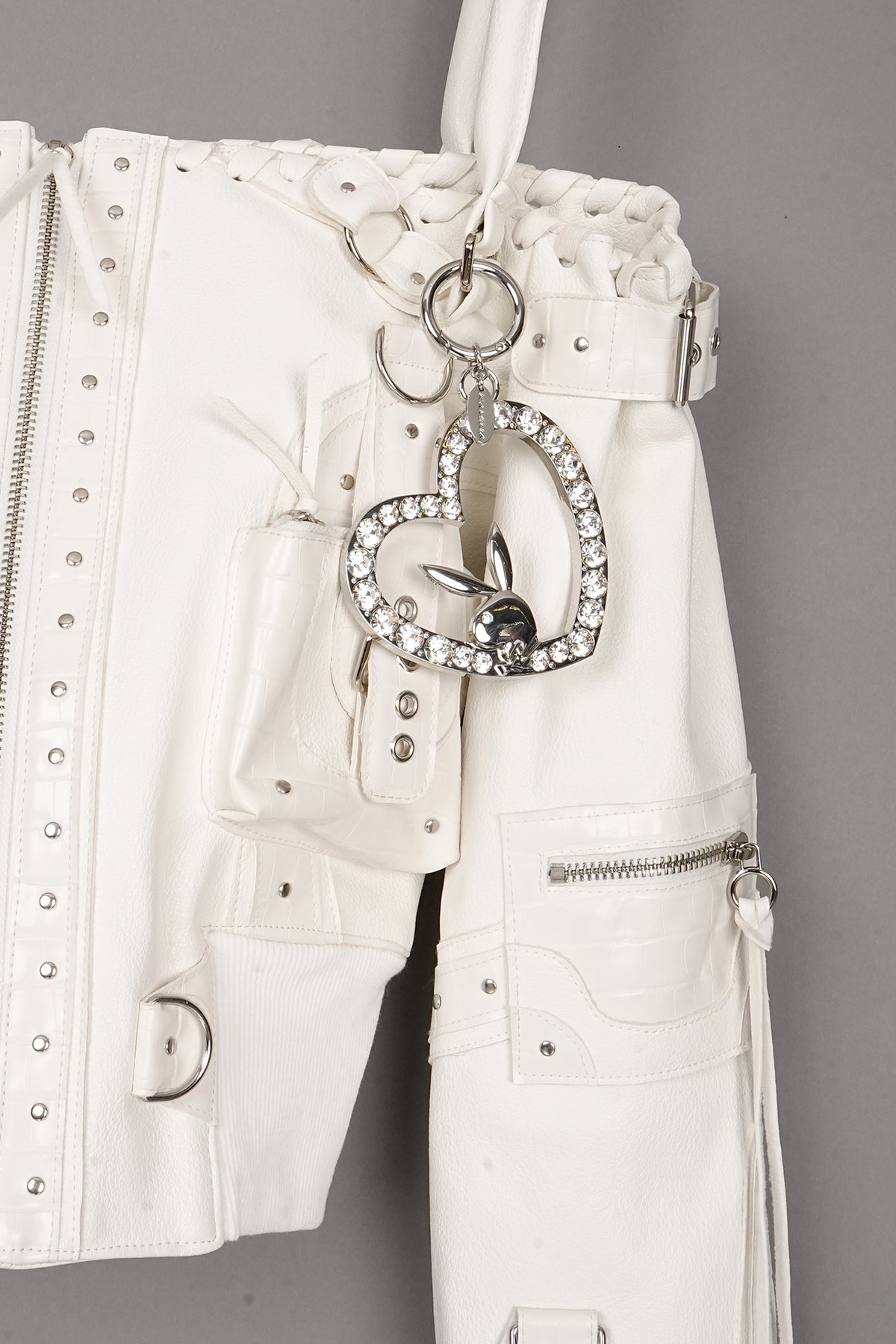 OFF SHOULDER HANDBAG JACKET WHITE - ONE-OFF