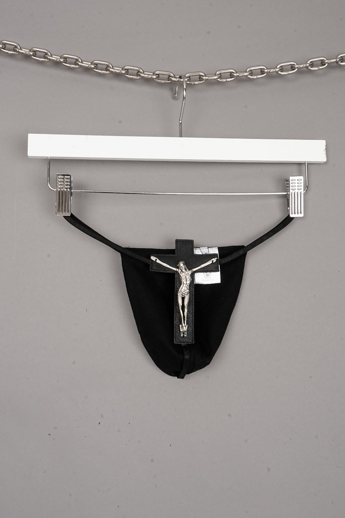 CRUCIFIX POUCH THONG x