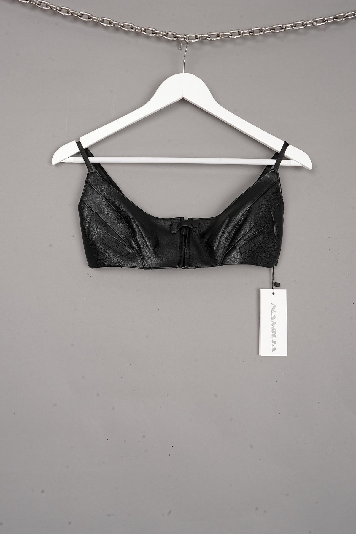 LEATHER MINI TOP