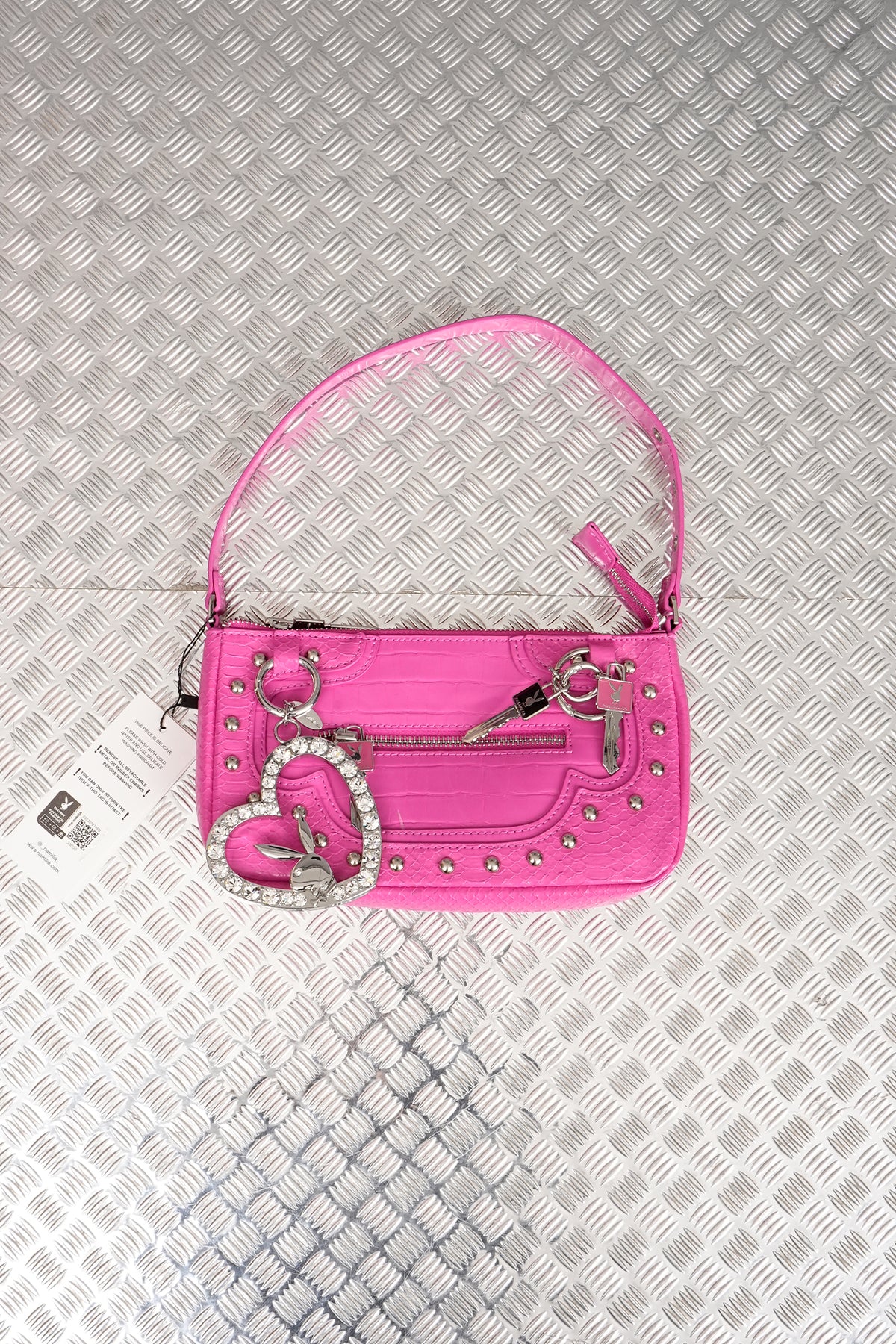 CHARM MINI BAG PINK X