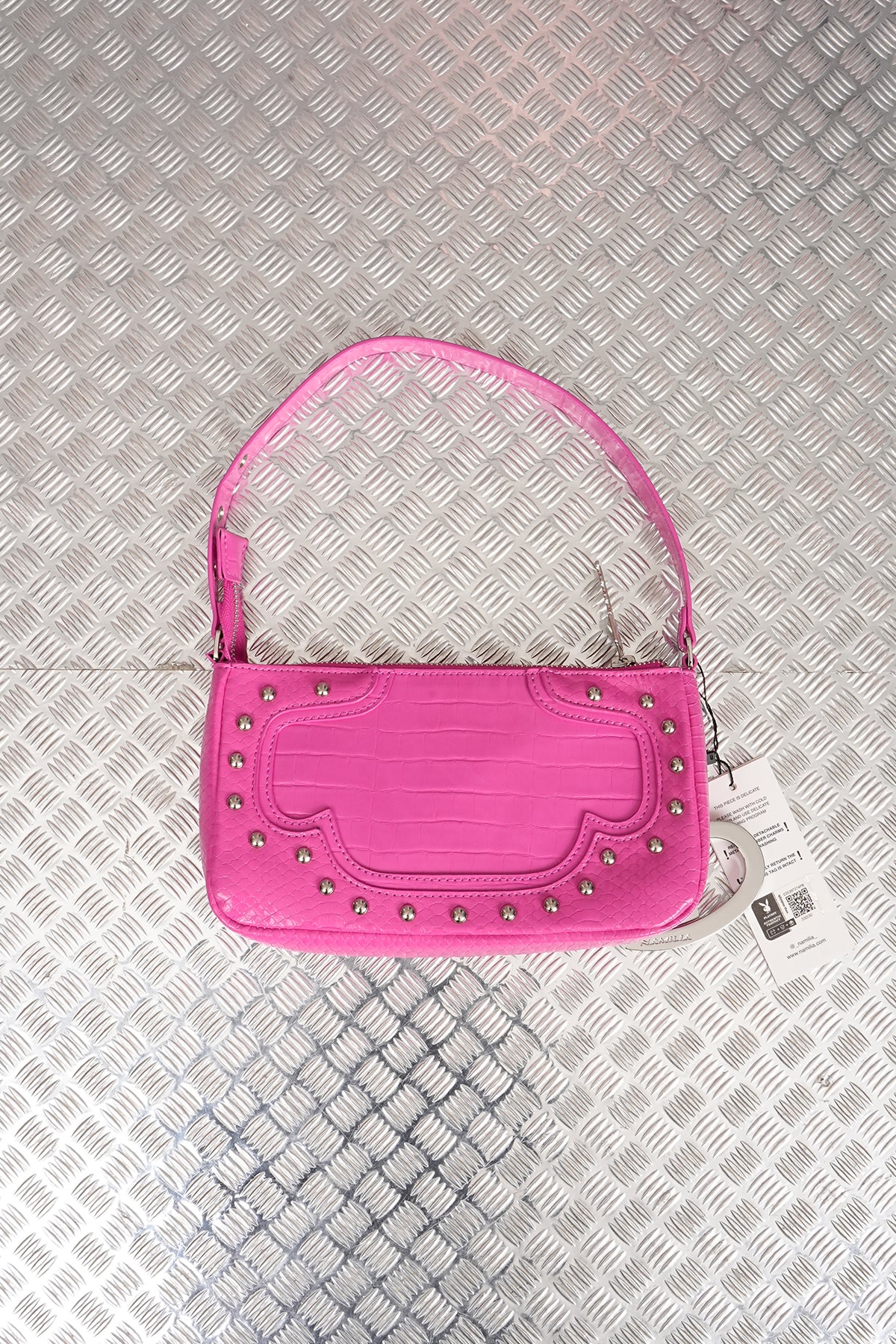 CHARM MINI BAG PINK X