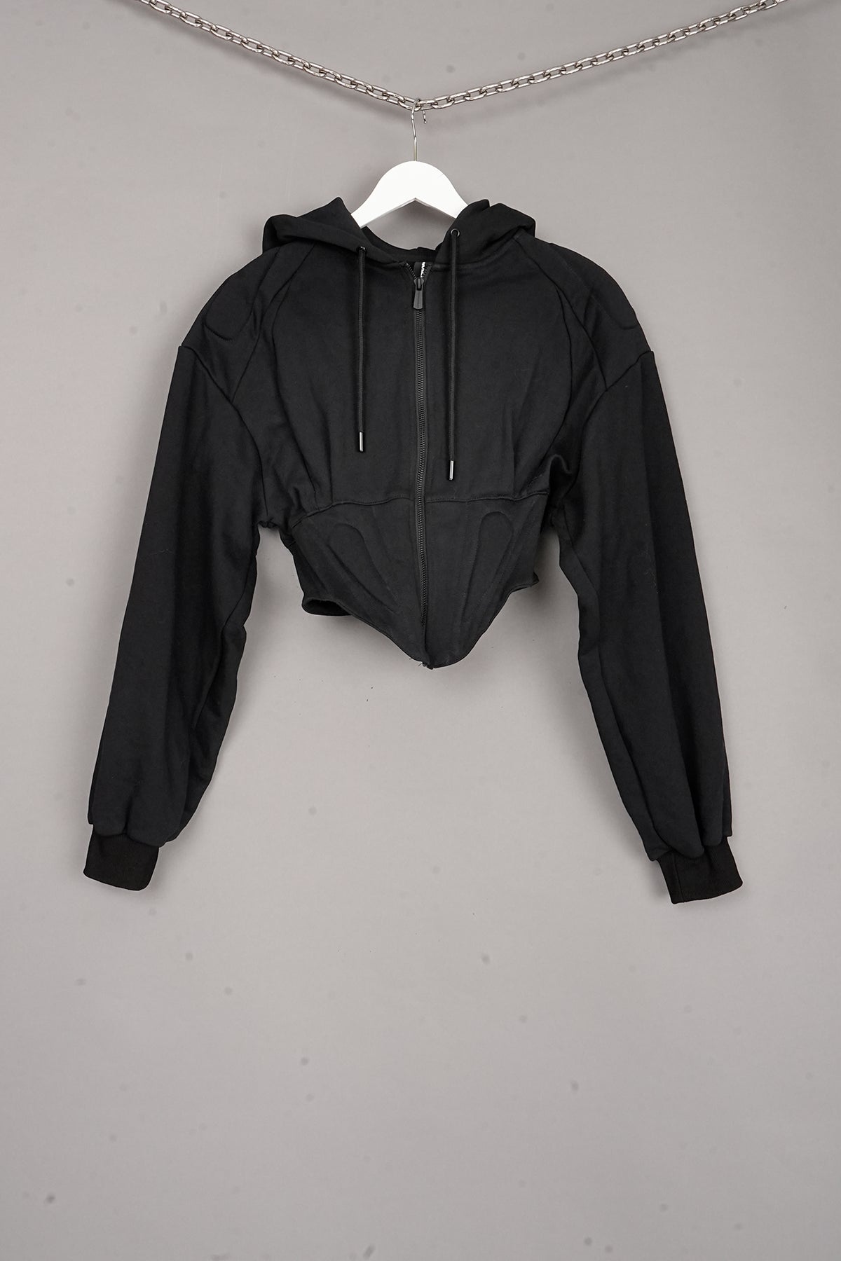 CORSET ZIP-UP HOODIE x