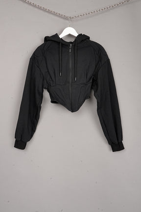 CORSET ZIP-UP HOODIE x