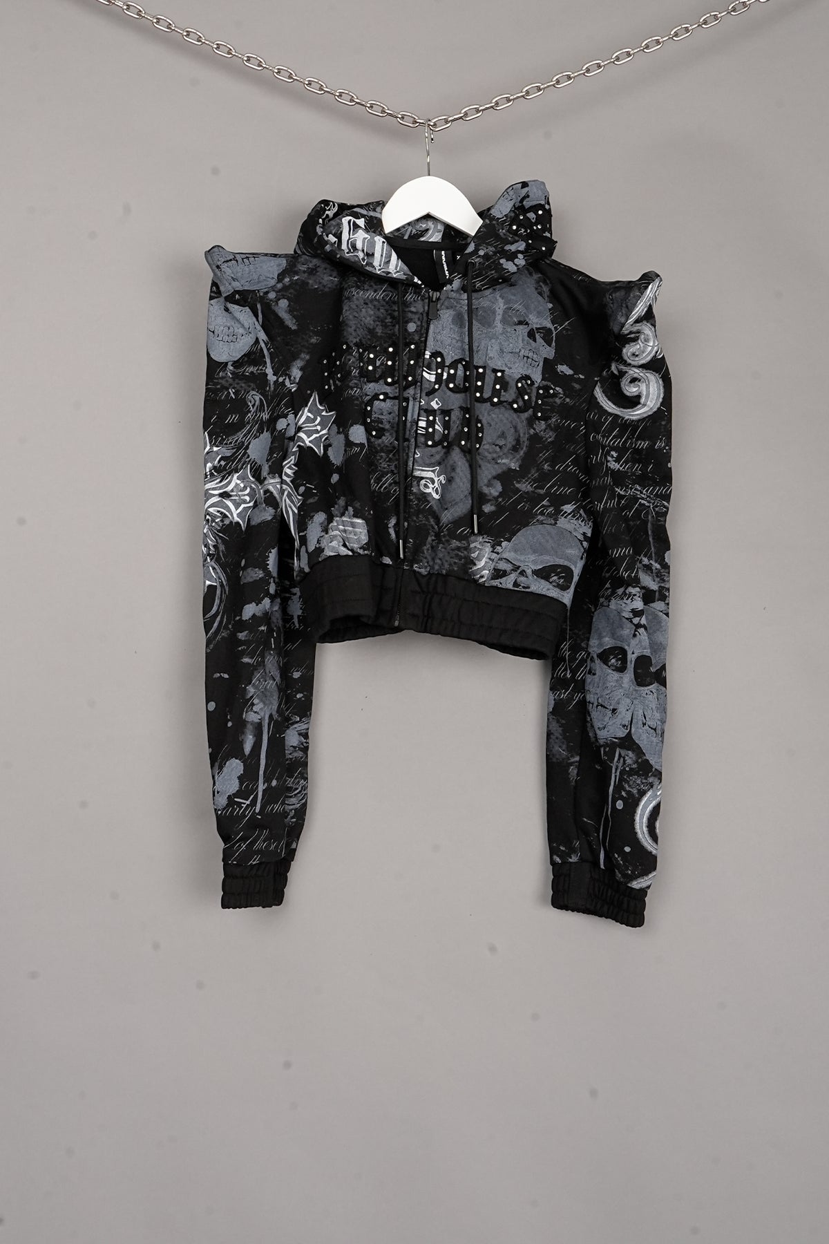 Penthouse Zip Jacket x black print