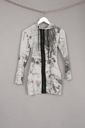 Totally Hooded Mini Dress x
