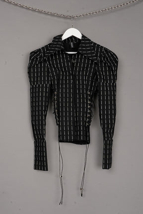 CUNT PRINT SHIRT W/ PUFFY SLEEVES - ONE-OFF