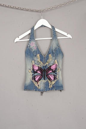 Denim Neckholder Top X