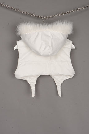 Born To Ride Puffer Vest WHITE X