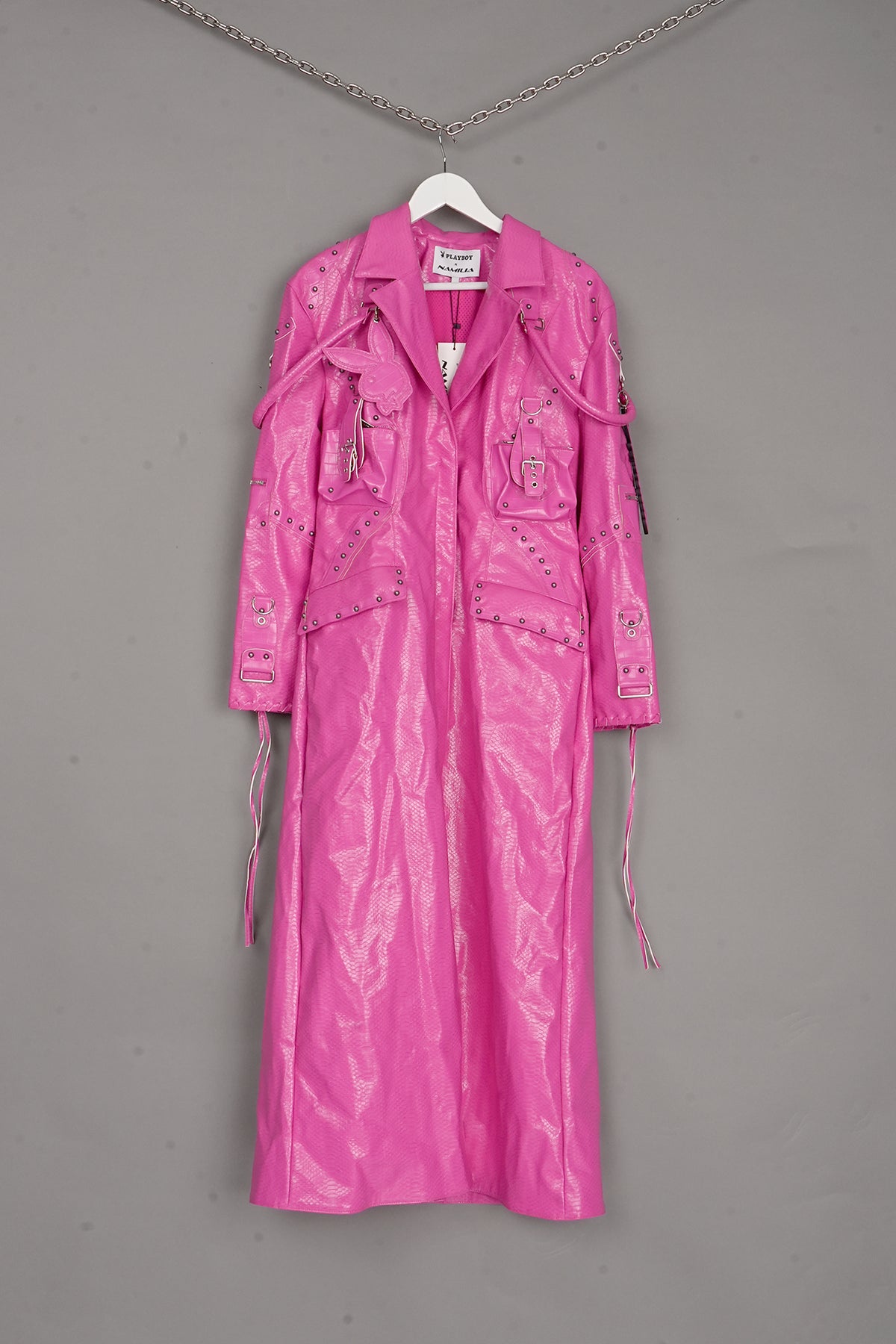 Deconstructed Handbag Coat PINK X
