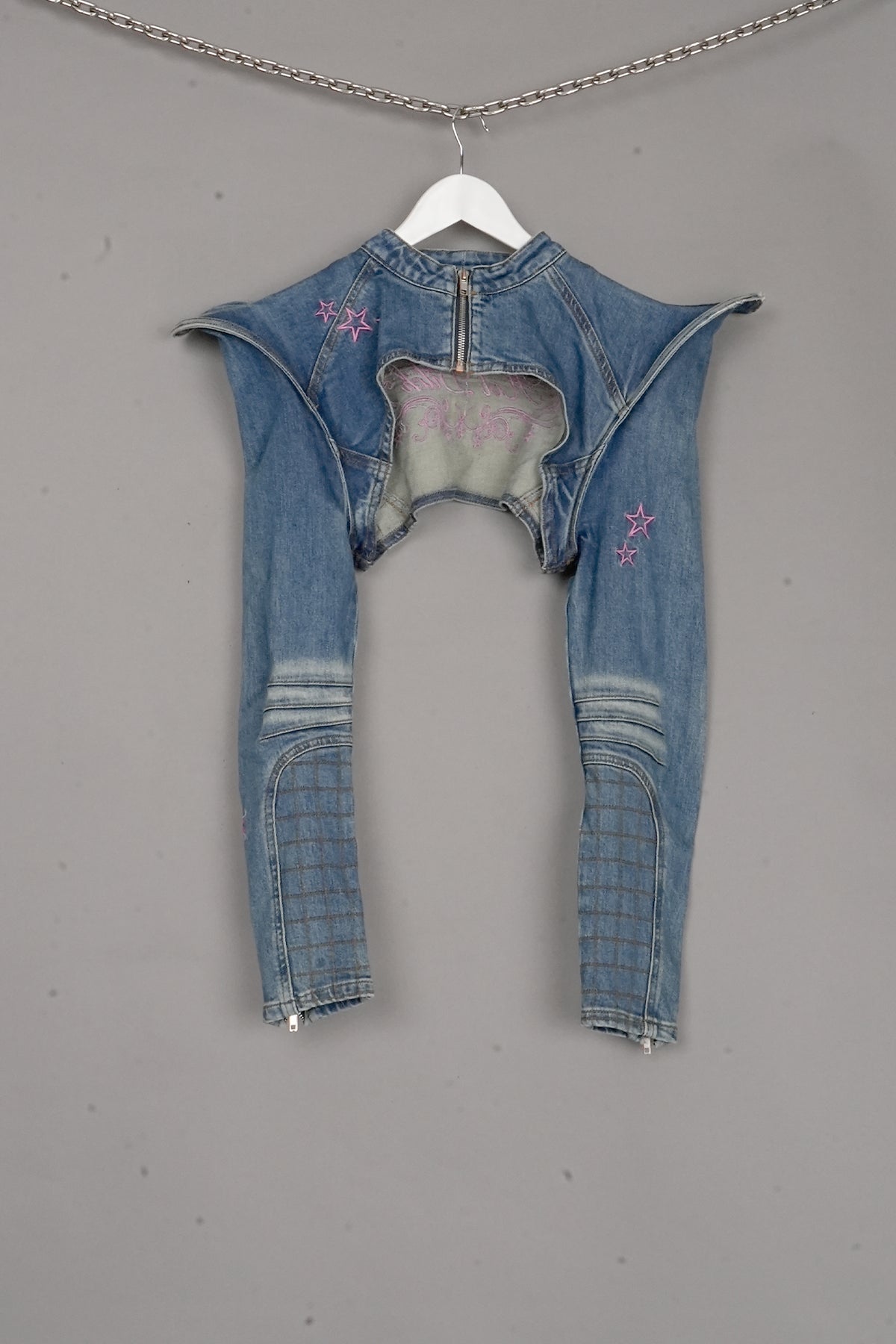Spike Denim Bolero Jacket BLUE X