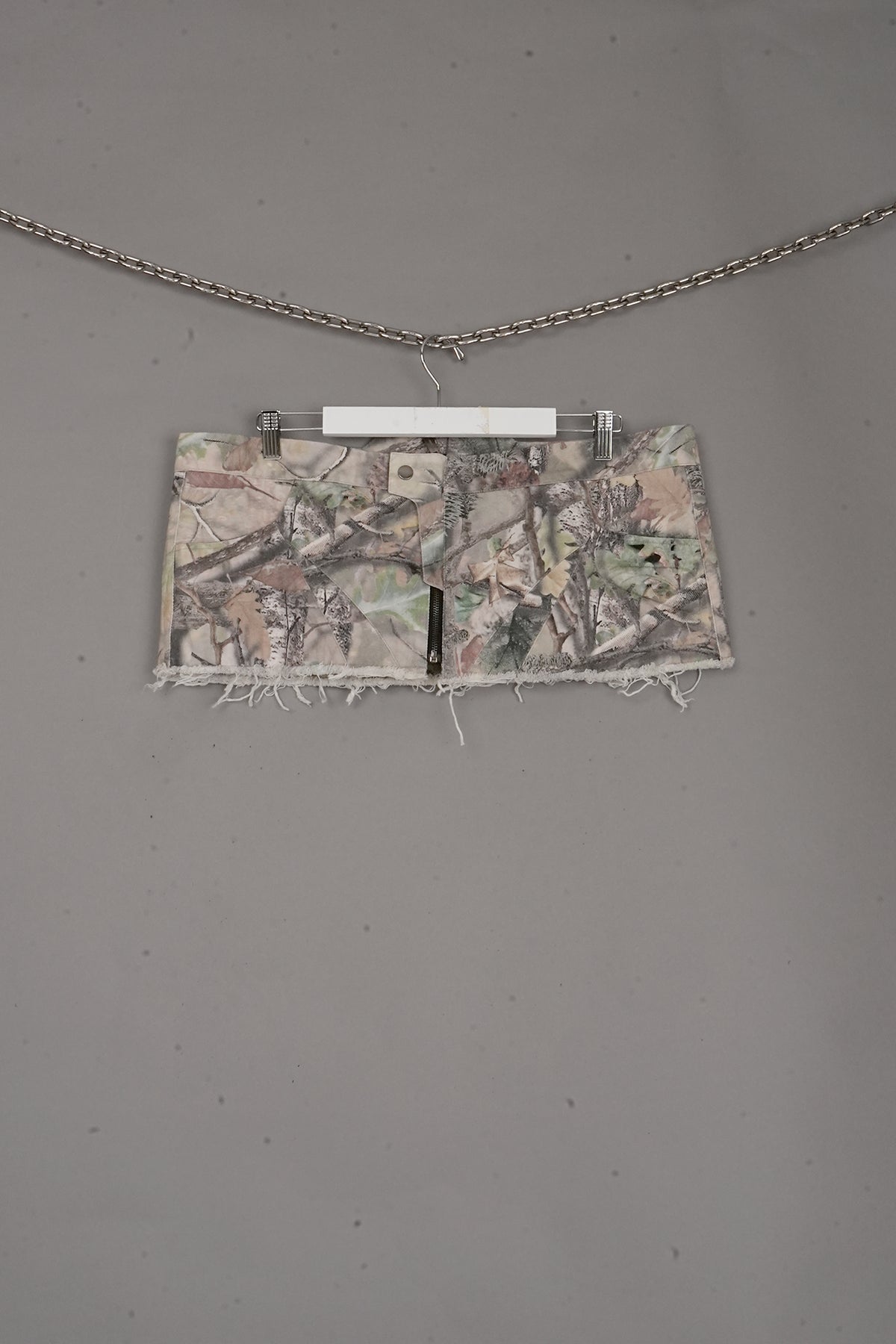 Denim Mini Skirt Camo X