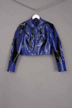 MOTO JACKET BLUE/BLACK - ONE-OFF