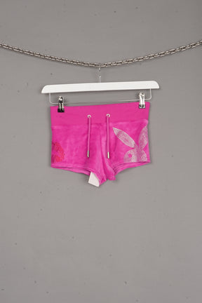 Bunny Velour Hot Pants PINK X