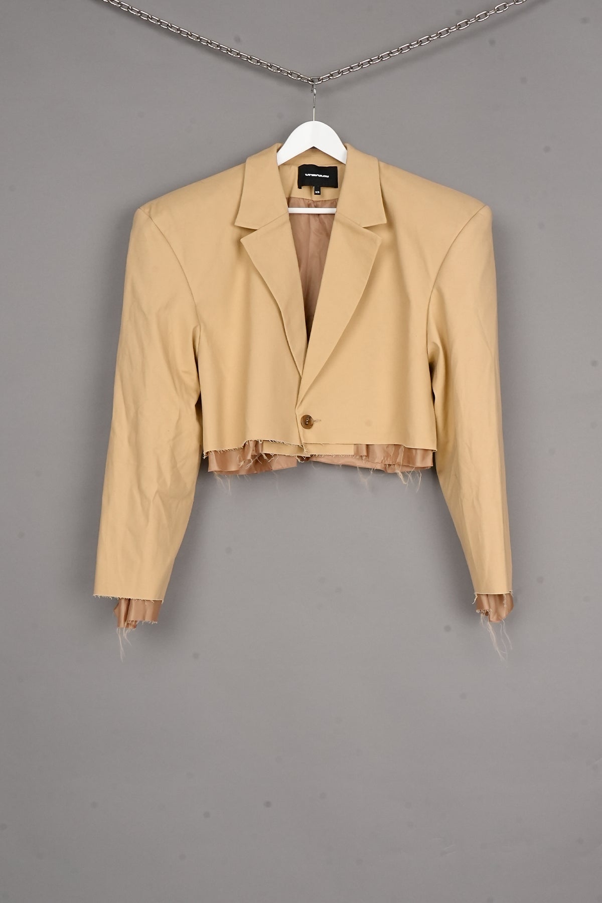 CROPPED BLAZER BEIGE - ONE-OFF