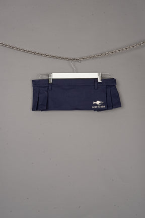 PLEATED MINI SKIRT BLUE - ONE-OFF