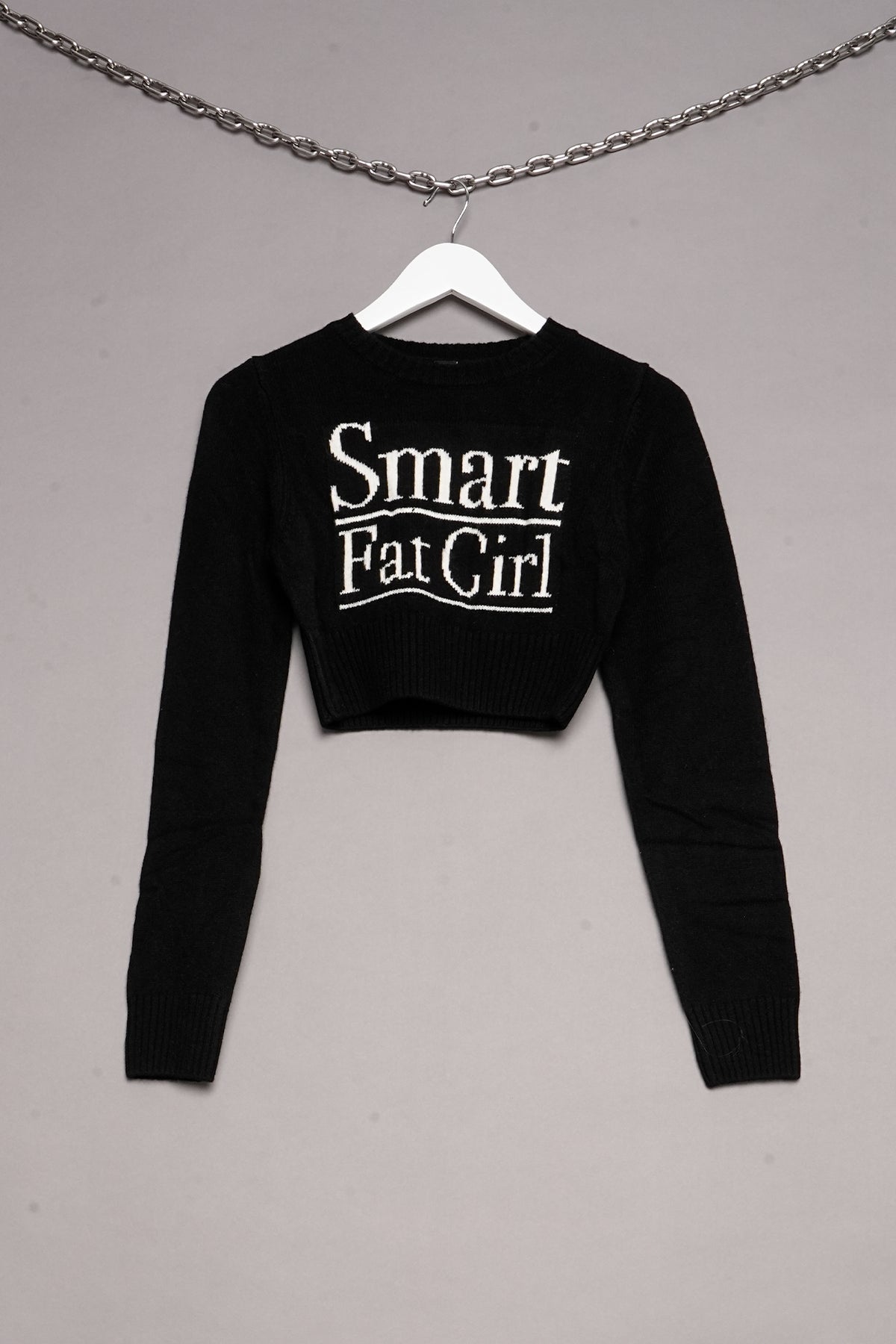 SMART FAT GIRL KNIT WOOL PULLOVER