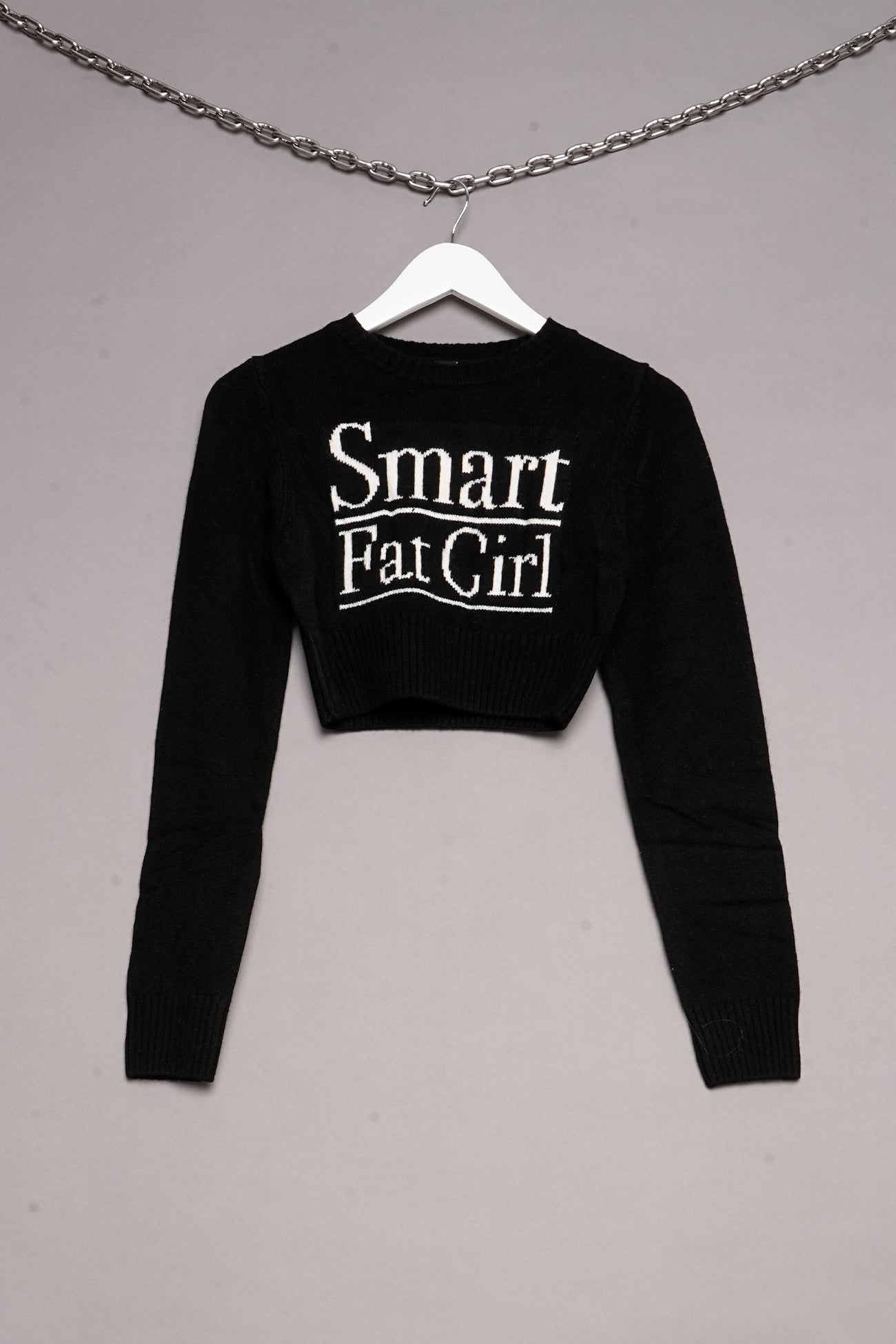 SMART FAT GIRL KNIT WOOL PULLOVER